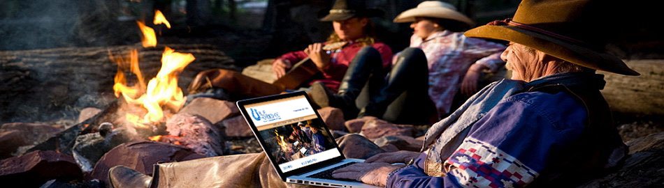 Cowboys Around Campfire